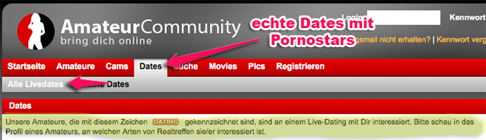 Live Sextreffen mit Pornostars