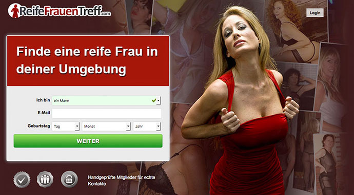 ReifeFrauenTreff.com ist ein Sexportal für MILFs und alte Weiber